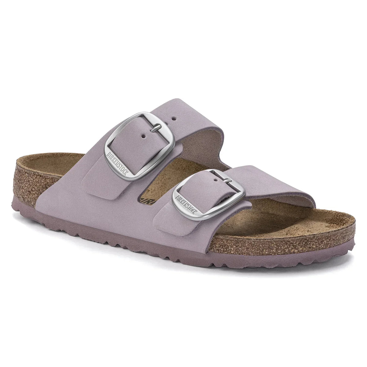 Birkenstock Unisex Arizona Big Buckle Natural Leather Nubuck Yomo Lilac