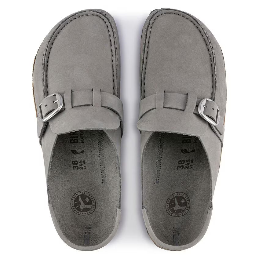 Birkenstock Buckley Nubuck Leather Dove Gray