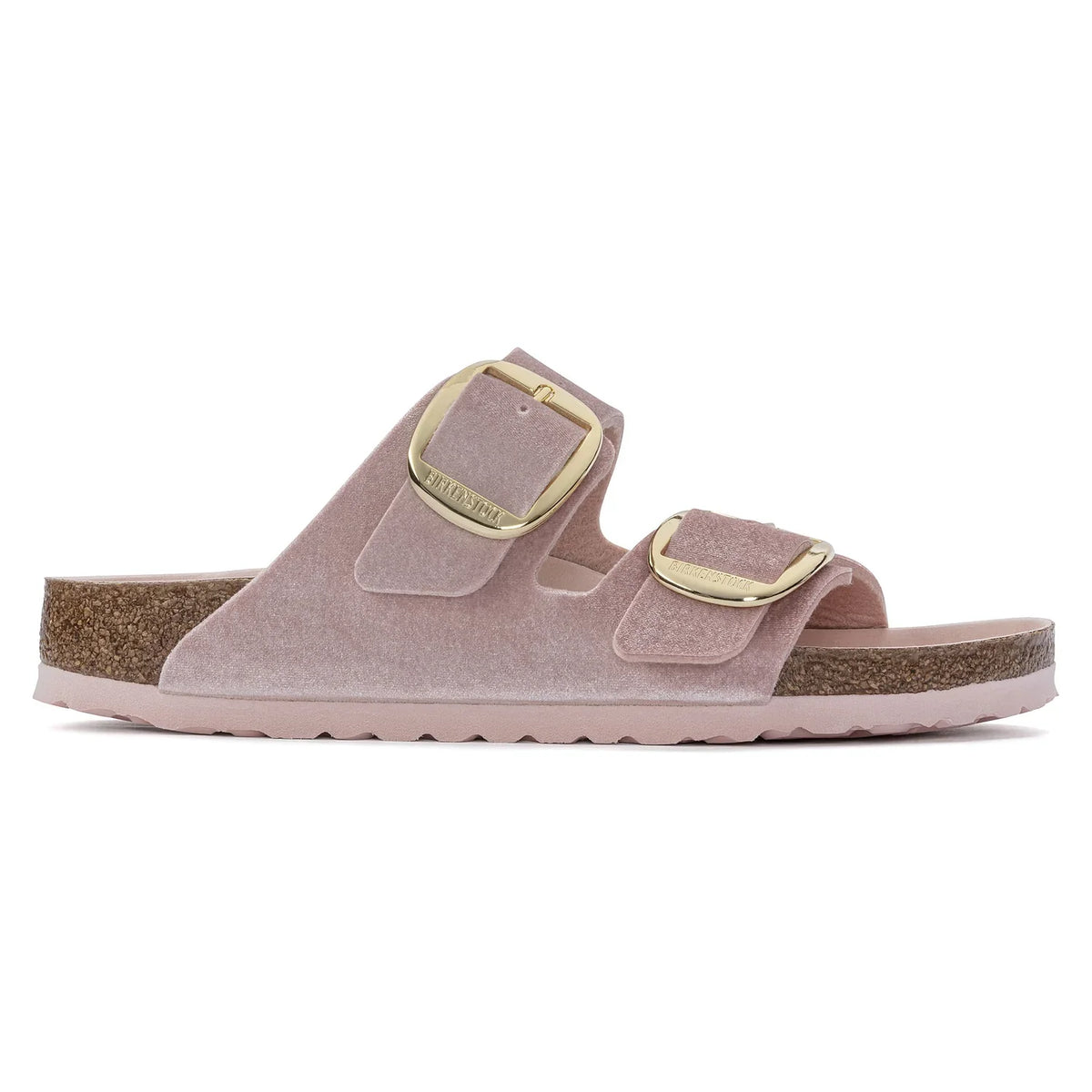 Birkenstock Arizona Big Buckle Rivet Logo Velvet Light Rose