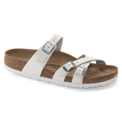 Birkenstock Unisex Franca Natural Leather White