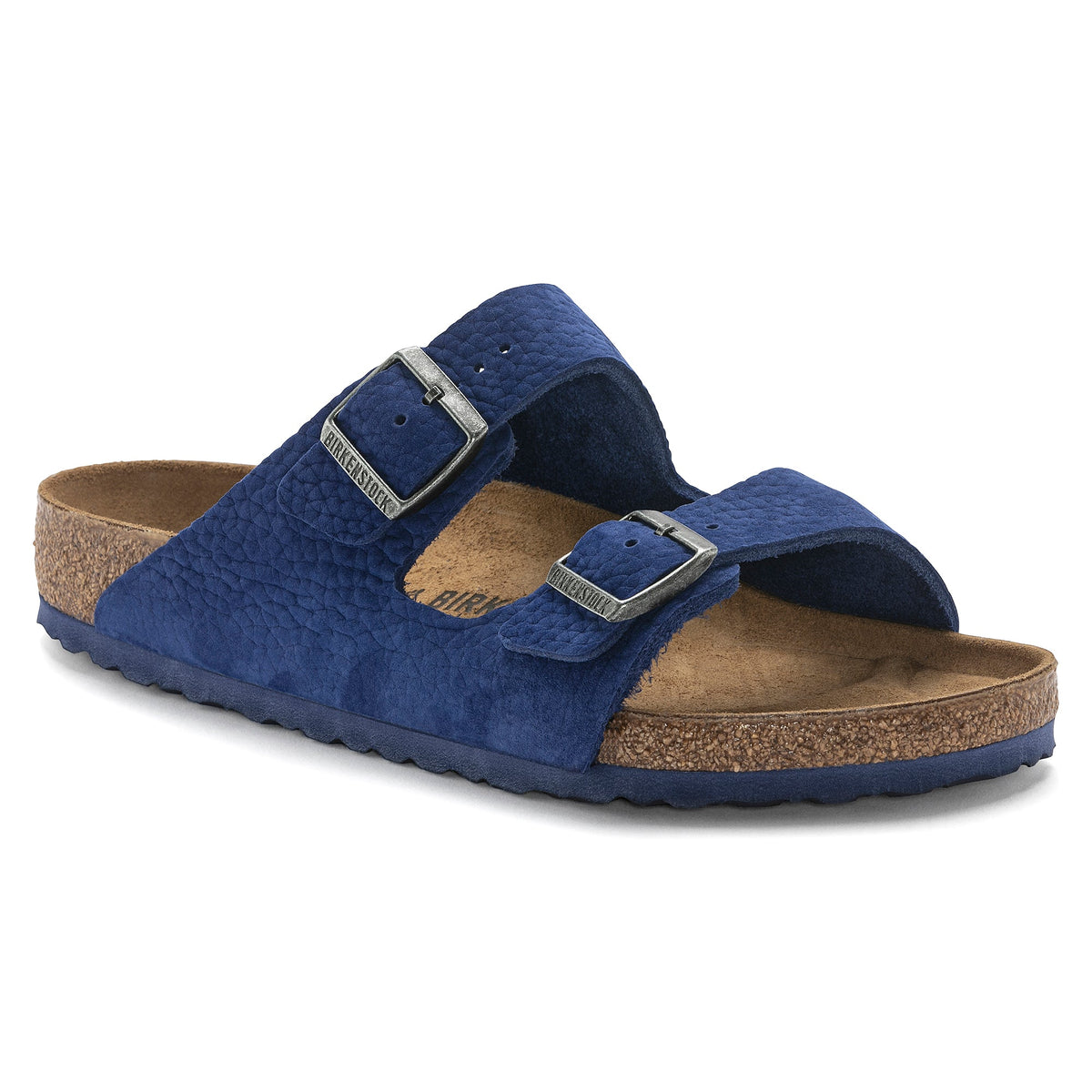 Birkenstock Arizona Nubuck Leather Desert Buck Indigo Blue Sandals