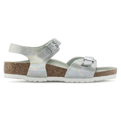 Birkenstock Rio Kids Microfiber Iridescent Matcha