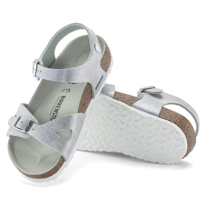 Birkenstock Rio Kids Microfiber Iridescent Matcha