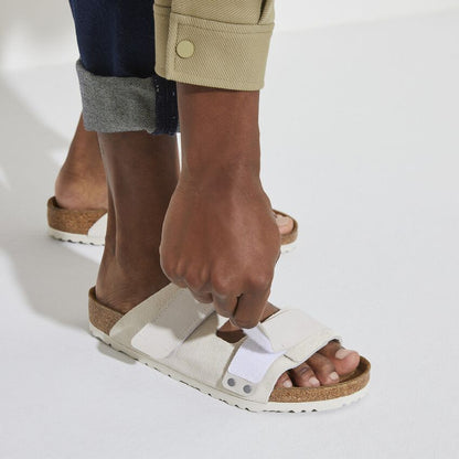 Birkenstock Unisex Uji Nubuck Leather Antique White