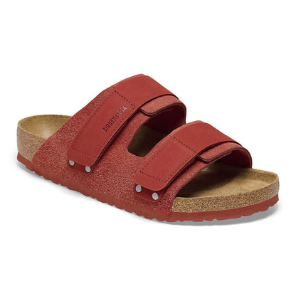 Birkenstock Unisex Uji Nubuk Leather Sienna Red