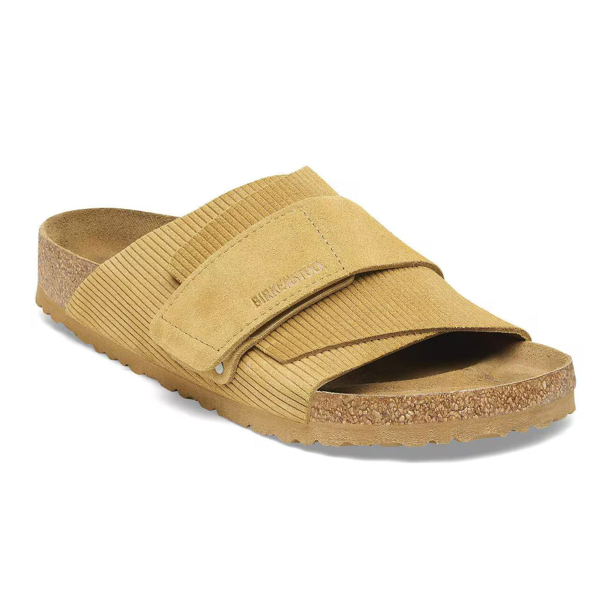 Birkenstock Unisex Kyoto Suede Leather Emb Corduroy Cork Brown