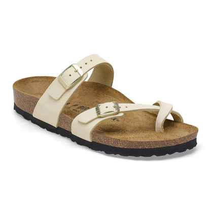 Birkenstock Unisex Mayari Nubuck Leather Ecru
