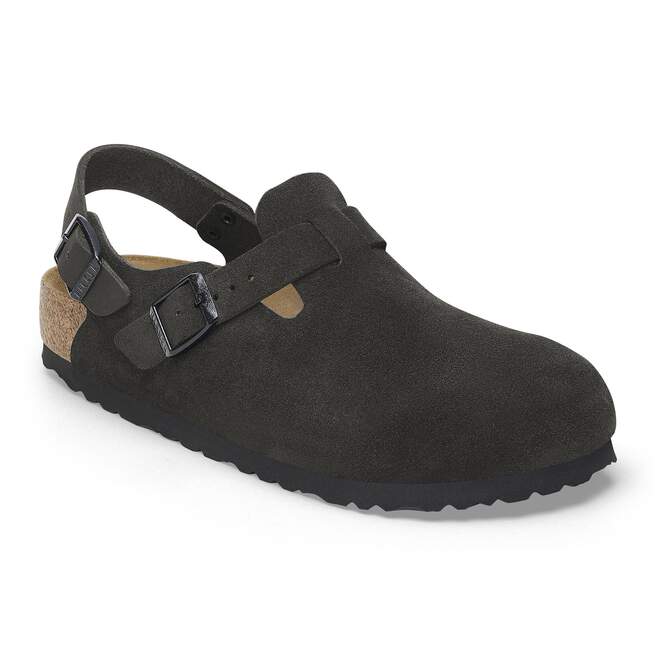 Birkenstock Unisex Tokio Suede Suede Leather Black