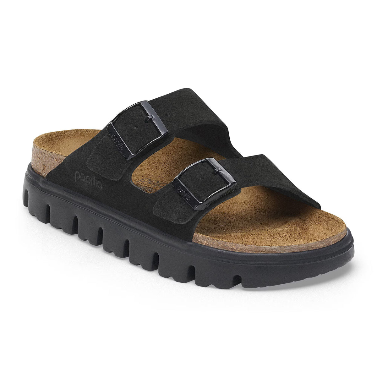 Birkenstock Arizona Platform Suede Leather Sandals