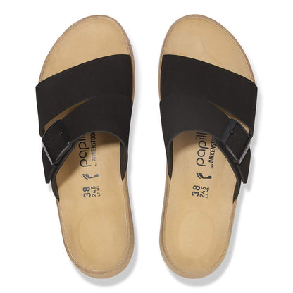 Birkenstock Unisex Almina Nubuck Leather Black