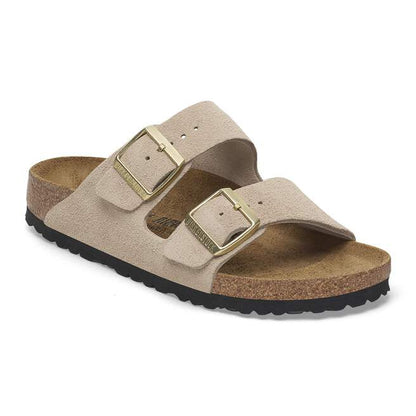 Birkenstock Unisex Arizona Suede Leather Sandcastle