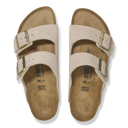 Birkenstock Unisex Arizona Suede Leather Sandcastle