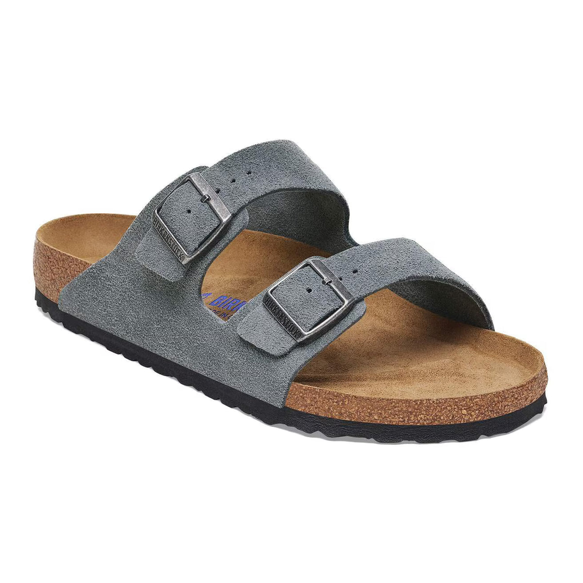Birkenstock Unisex Arizona Suede Leather Basalt Gray