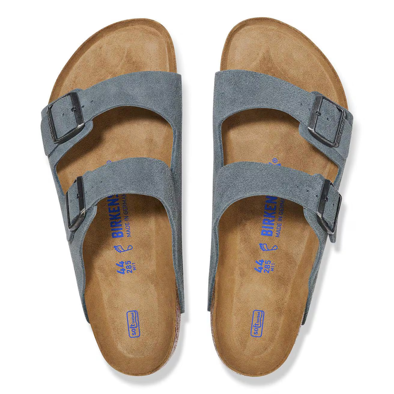 Birkenstock Unisex Arizona Suede Leather Basalt Gray