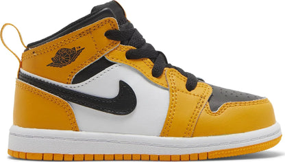 Air Jordan Toddlers Retro 1 Mid 'Taxi' Td Sneakers