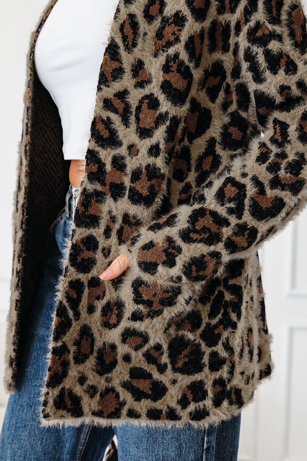 Threaded Pear Myraria Open Casual Cardigan