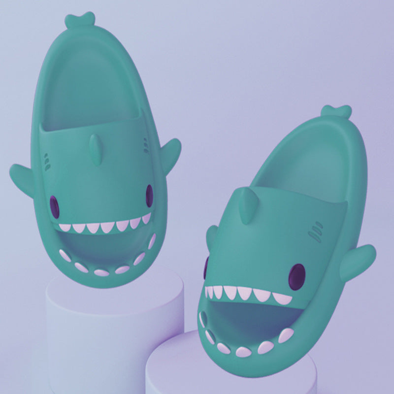Funny Shark Cartoon Slides for Adults | Indoor & Outdoor Thick Sole Shark Slippers | Non-Slip EVA Cloud Slides for Men & Women