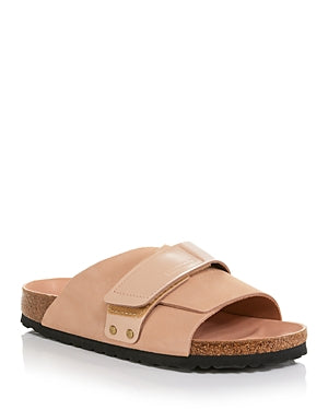 Birkenstock Arizona Leather Dual-Buckle Slide Sandals