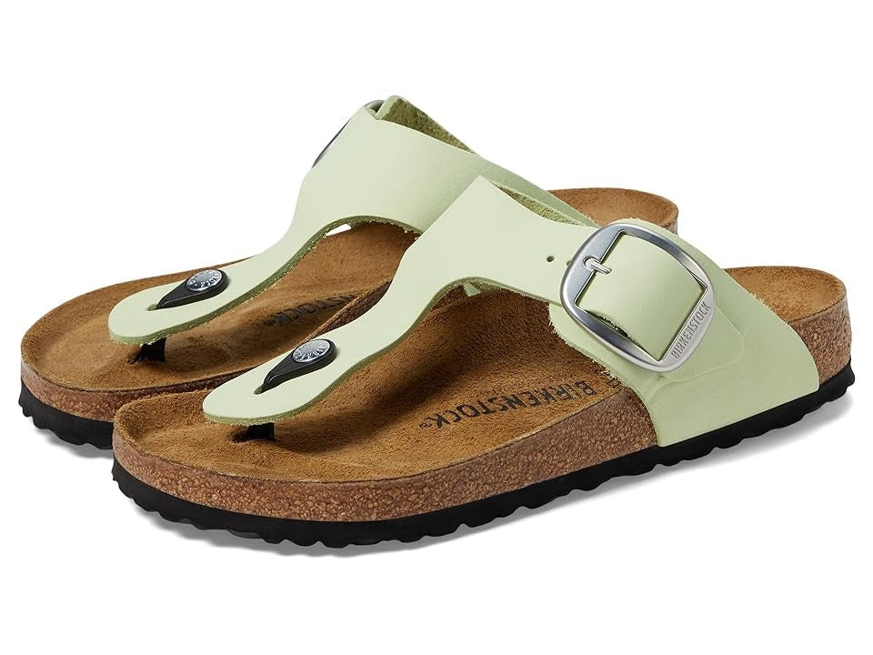Birkenstock Gizeh Big Buckle Nubuck Leather Shoes