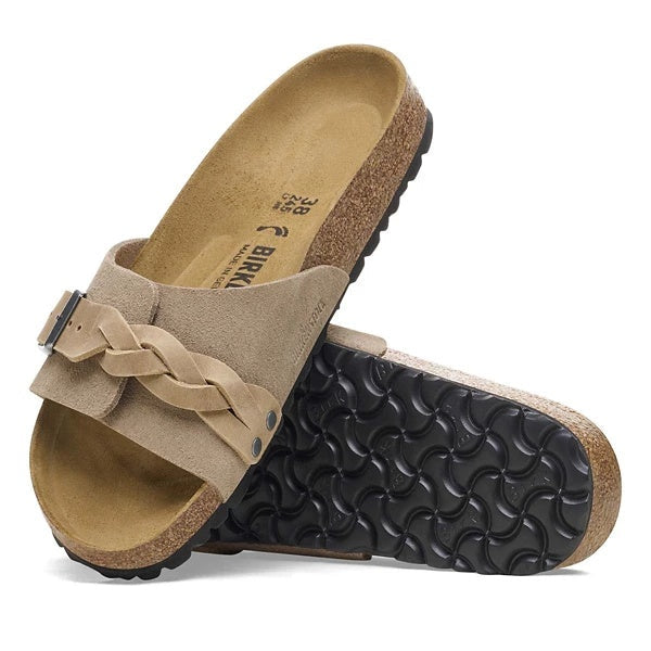 Birkenstock Unisex Oita Braided Suede Leather Taupe