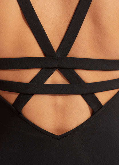 Seafolly Collective Deep V One Piece - Black