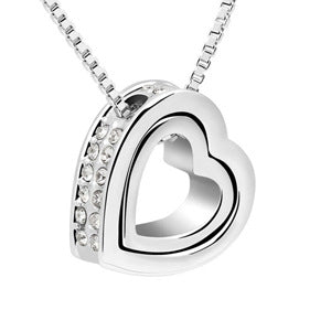 Elegant Love Heart Pendant Necklace | Dainty Gold & Silver Heart Choker | Romantic Heart Necklace for Women | Minimalist Jewelry Gift for Anniversary & Valentine's Day