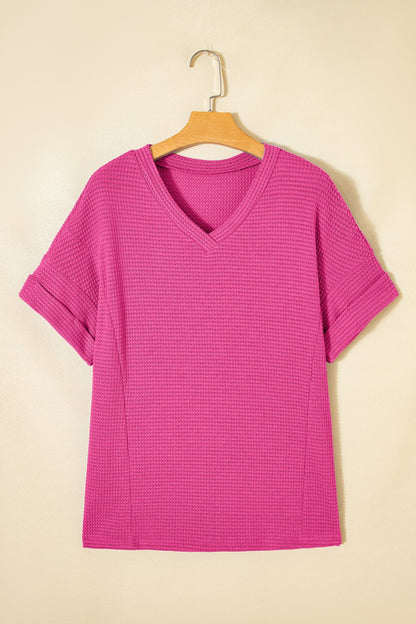 Threaded Pear Alexia Short Sleeve Knit Top