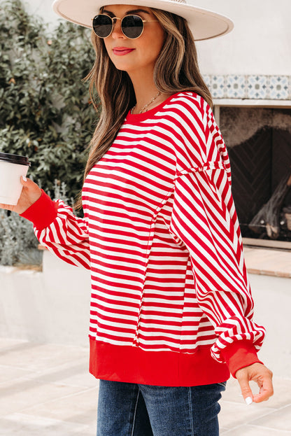 Threaded Pear Gracelynn Shoulder Casual Pullover Top