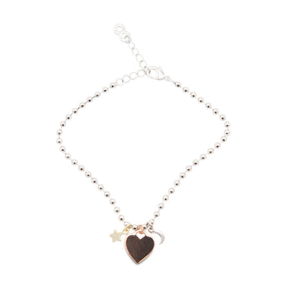 Infinity & Co Heart Moon & Stars Bracelet