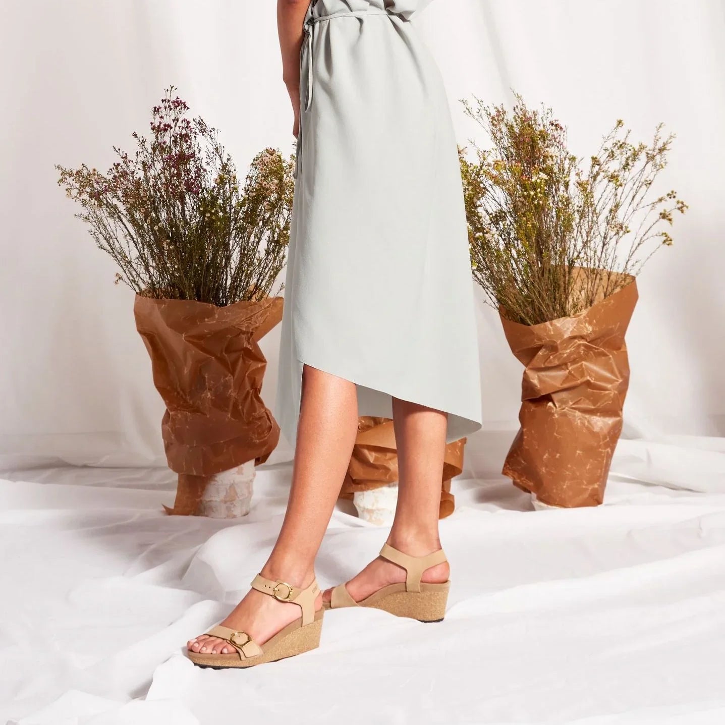 Birkenstock Soley Nubuck Leather Sandcastle