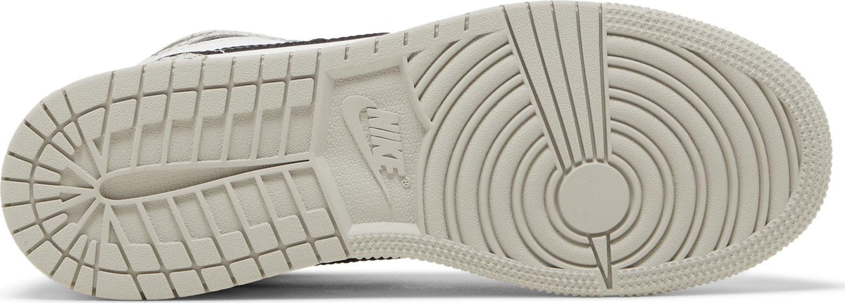 Air Jordan Grade School Retro 1 High Og 'White Cement Gs' Sneakers