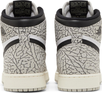 Air Jordan Grade School Retro 1 High Og 'White Cement Gs' Sneakers
