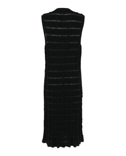 Ferragamo Cable Knit Midi Dress