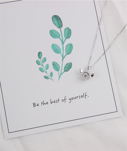 925 Sterling Silver Minimalist All-Match Necklace | Elegant Everyday Box Chain Pendant Necklace | Korean Style Fine Jewelry for Women