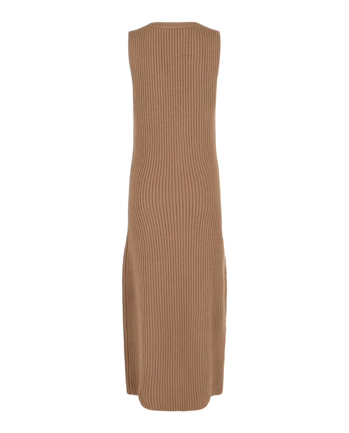 Ferragamo Sleeveless Ribbed Knit Dress