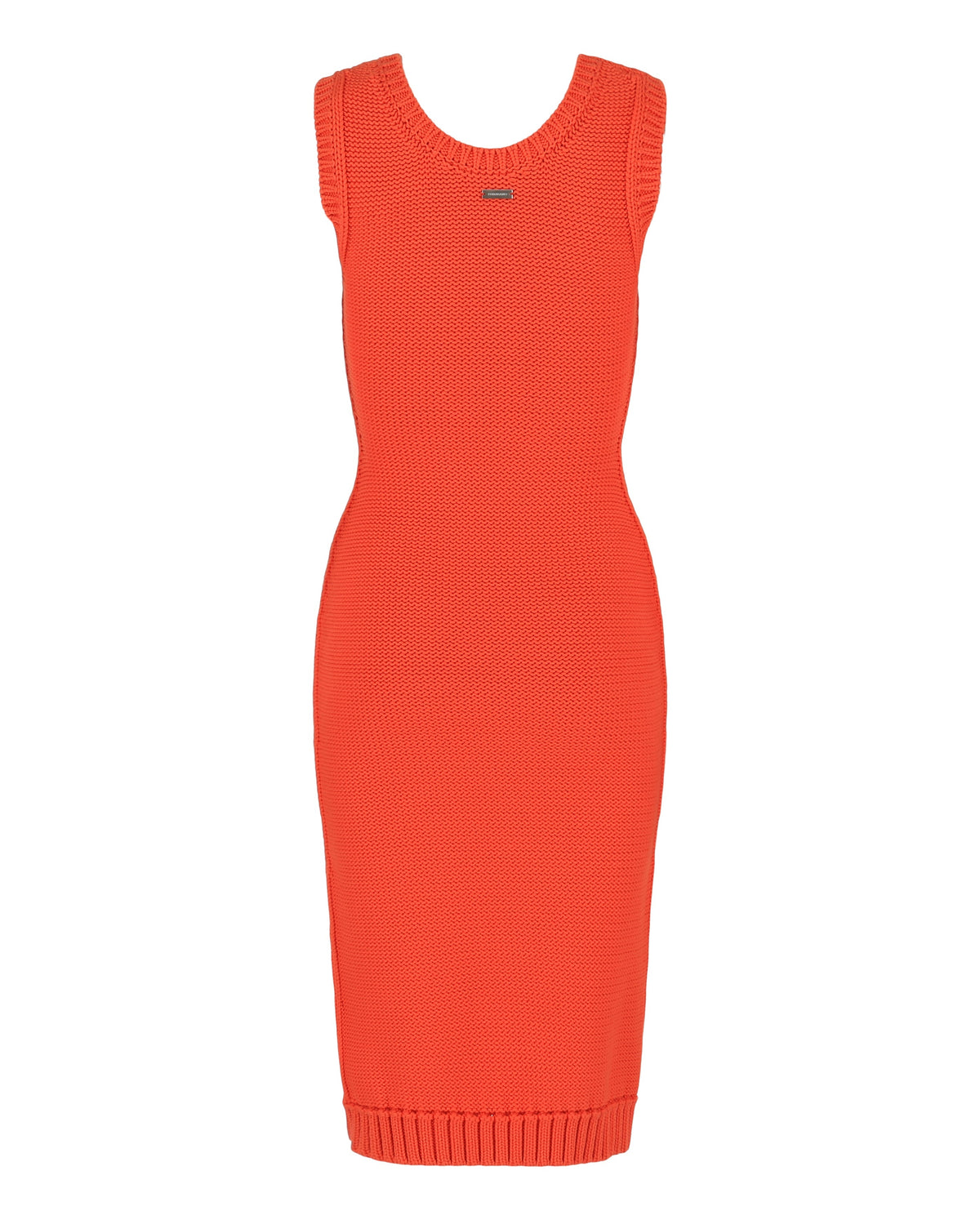 Ferragamo Sleeveless Midi Ribbed Dress
