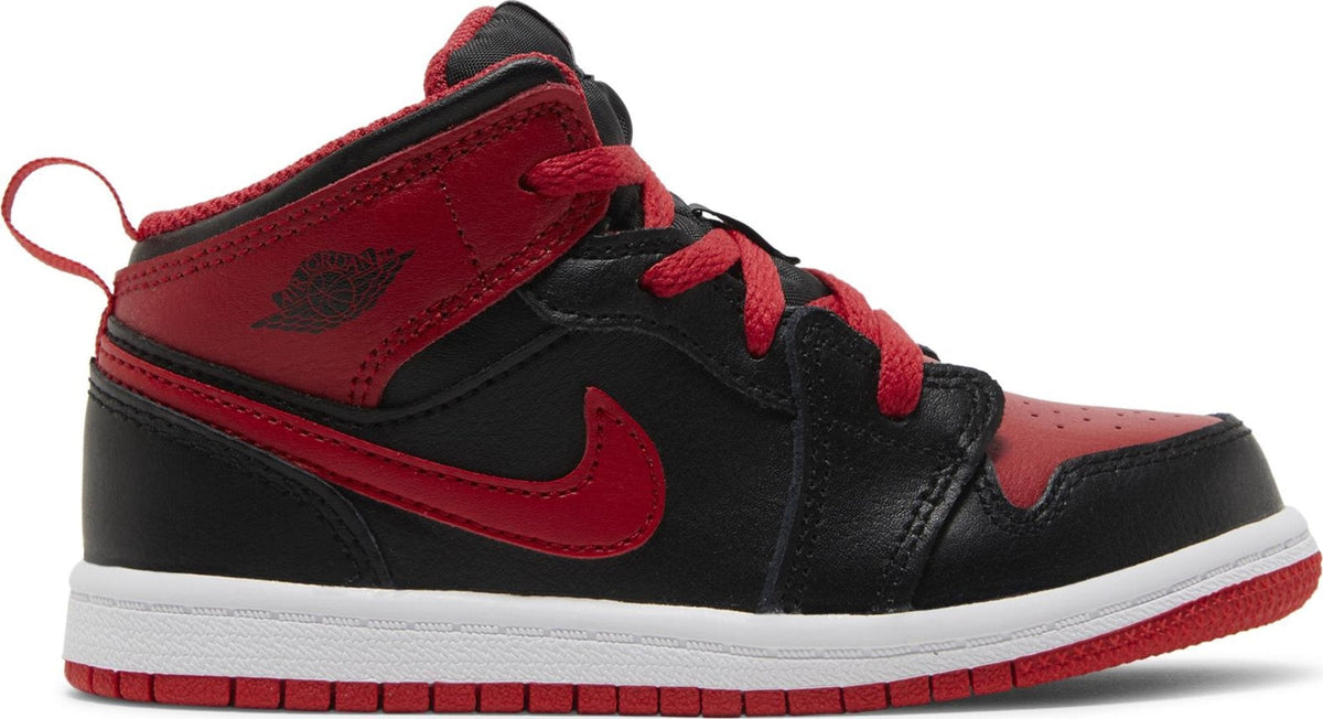 Air Jordan Toddlers Retro 1 Mid 'Alternate Bred 2022 Td' Sneakers