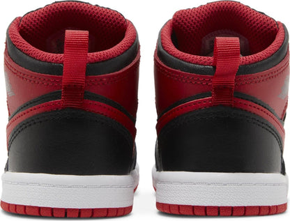Air Jordan Toddlers Retro 1 Mid 'Alternate Bred 2022 Td' Sneakers