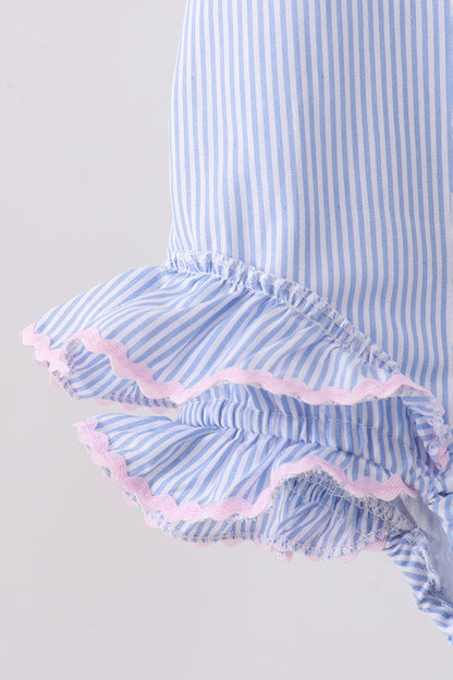 Blue Stripe One-Piece Swimsuit