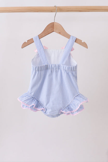 Blue Stripe One-Piece Swimsuit