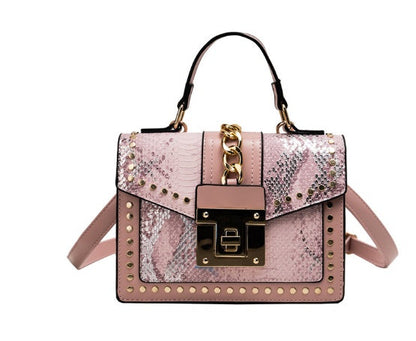 Women’s Fashion Alligator Pattern Shoulder Bag | High-Sense Faux Leather Underarm Bag | Trendy Minimalist Crocodile Texture Handbag | Luxury-Label Statuesque Daily Carry | 2026 High-Fashion Radiant Urban Essential