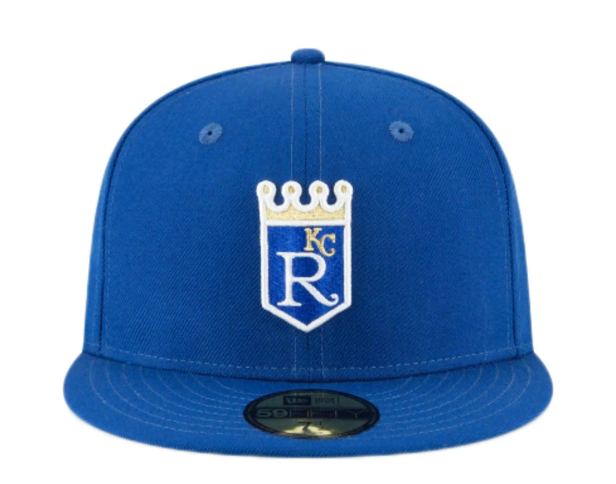 ew Era 59Fifty Kansas City Royals 1971 Cooperstown Men Fitted Hat Royal Blue