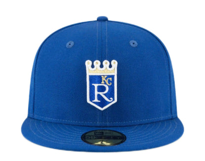 ew Era 59Fifty Kansas City Royals 1971 Cooperstown Men Fitted Hat Royal Blue