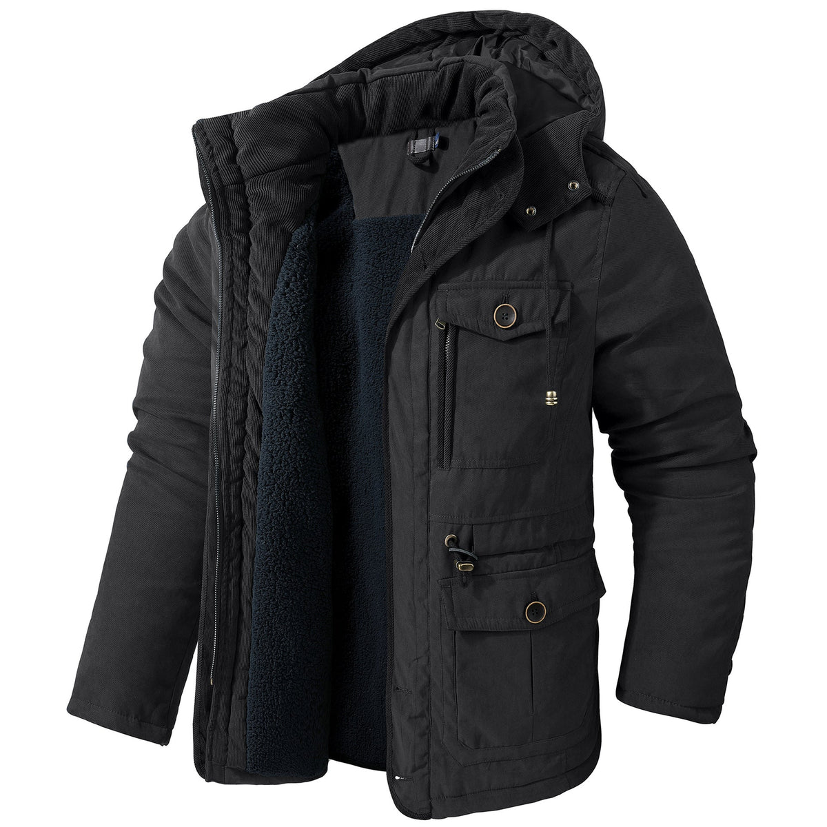 Men's Lambswool Hooded Jacket