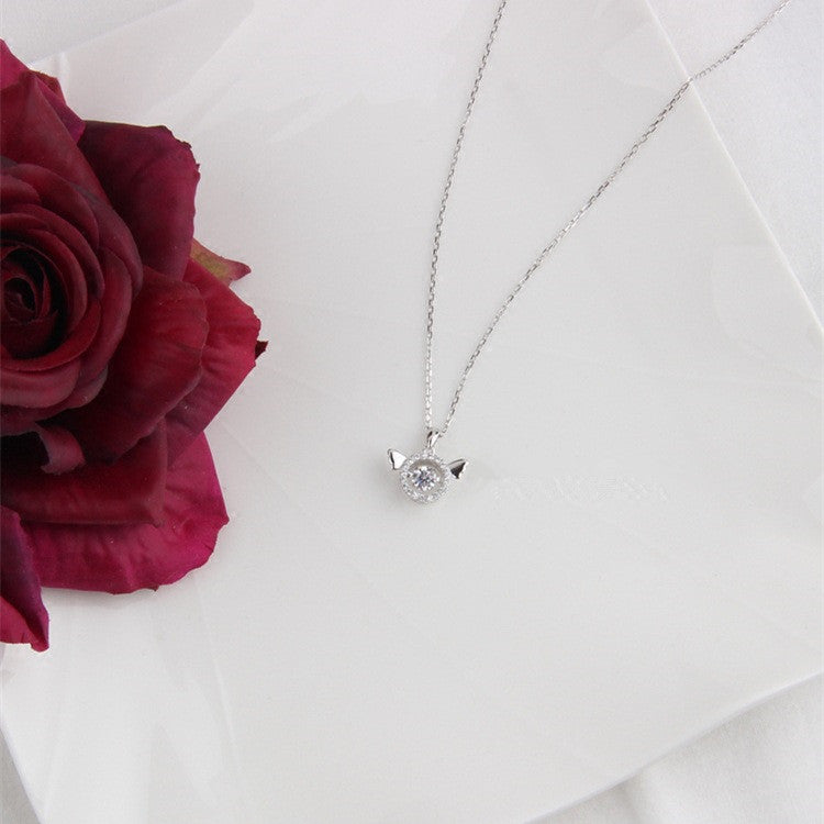 925 Sterling Silver Minimalist All-Match Necklace | Elegant Everyday Box Chain Pendant Necklace | Korean Style Fine Jewelry for Women