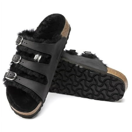 Birkenstock Unisex Florida Fresh Shearling Black