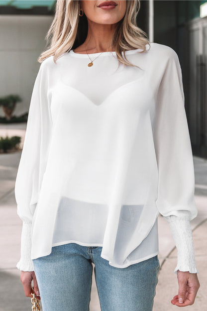 Threaded Pear Gwen Sleeve Dolman Blouse Long Sleeve Top