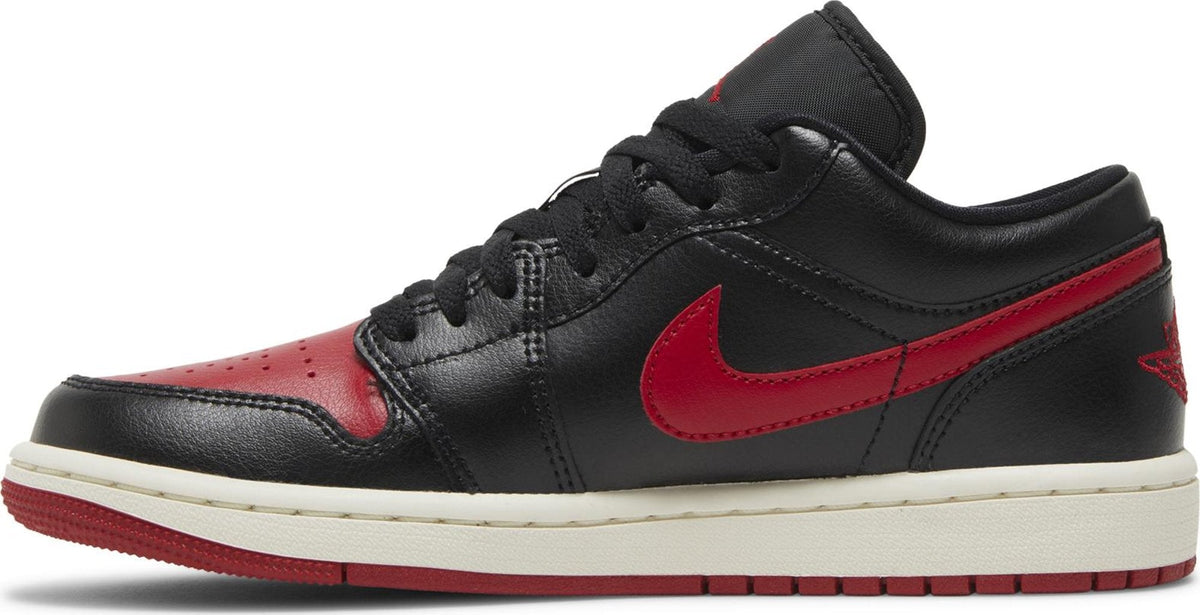 Air Jordan Women's Retro 1 Low 'Bred Sail ' Sneakers