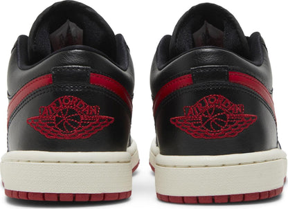 Air Jordan Women's Retro 1 Low 'Bred Sail ' Sneakers