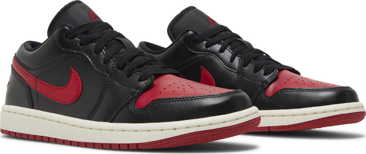 Air Jordan Women's Retro 1 Low 'Bred Sail ' Sneakers
